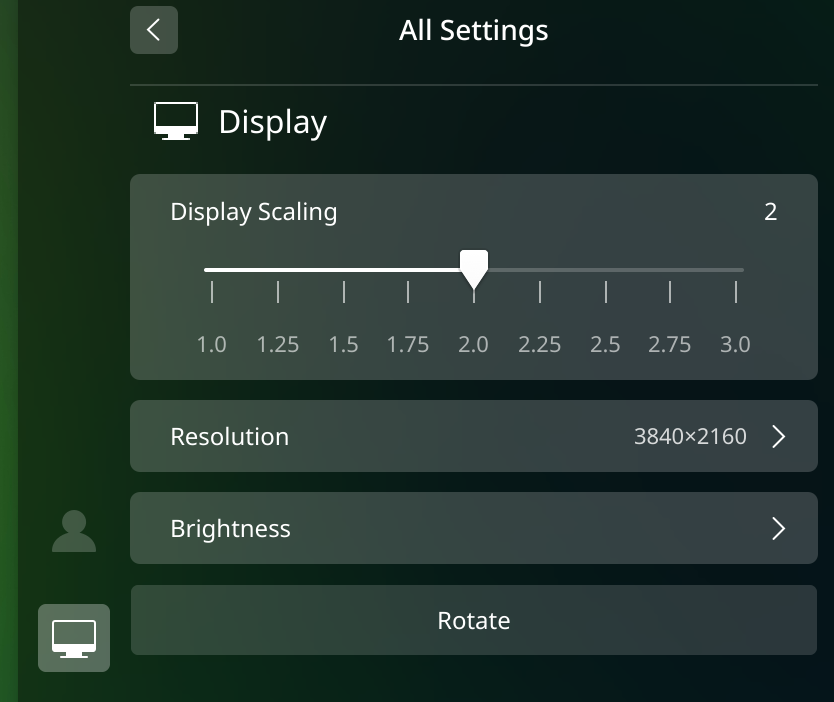 Display Scaling